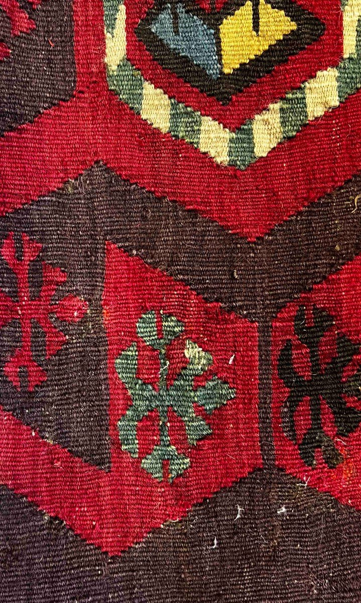 Coussin En Kilim - Objets De Décoration - Vers 1930 - 65x25 - N° 321-photo-3