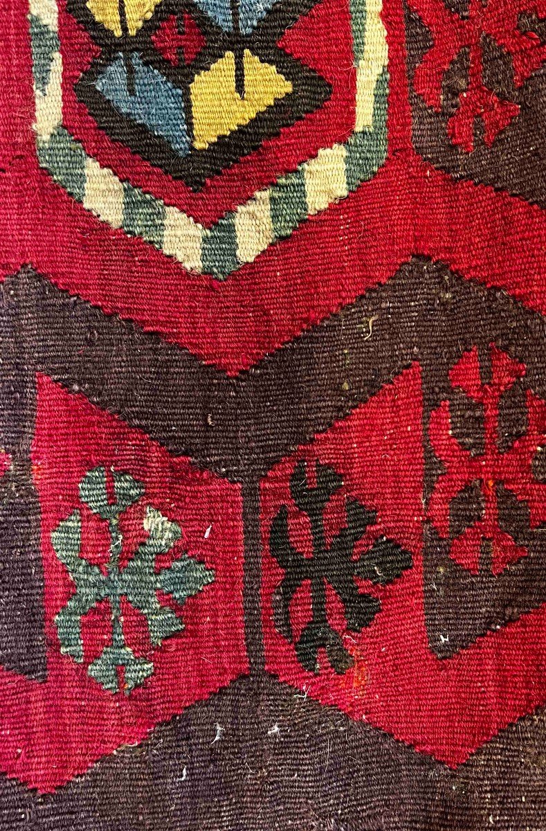 Coussin En Kilim - Objets De Décoration - Vers 1930 - 65x25 - N° 321-photo-4