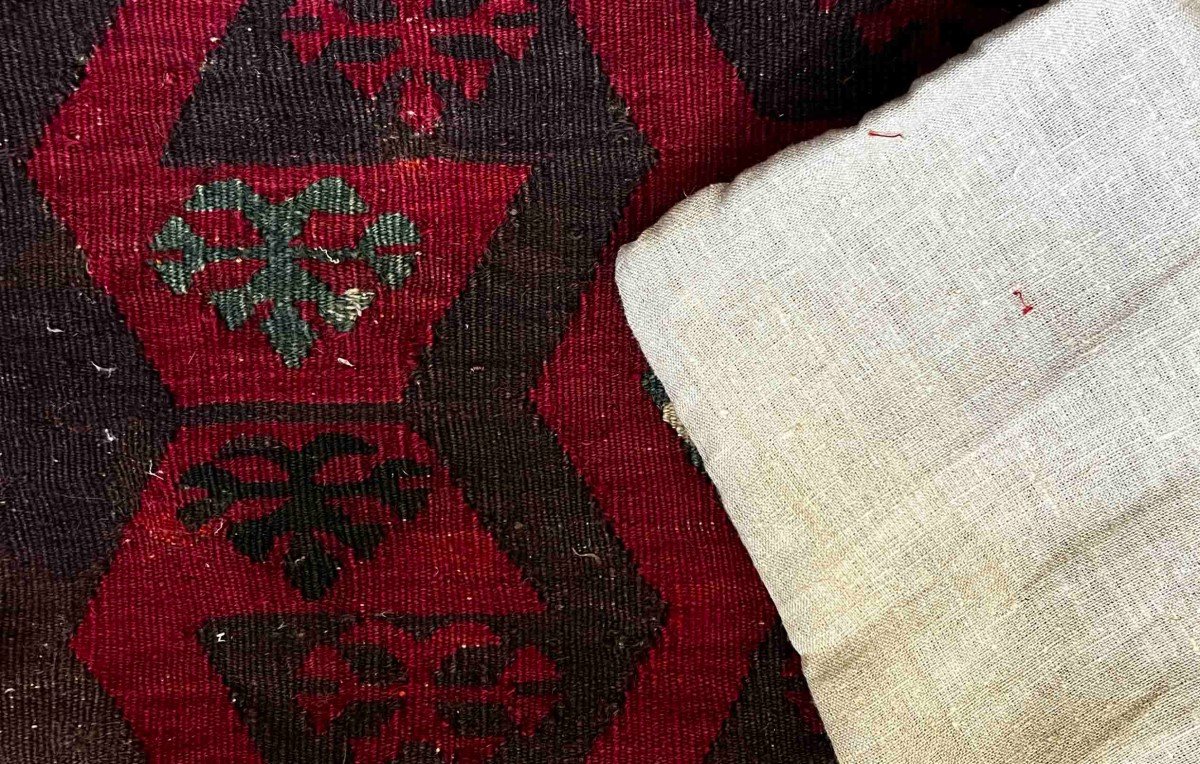 Coussin En Kilim - Objets De Décoration - Vers 1930 - 65x25 - N° 321-photo-1