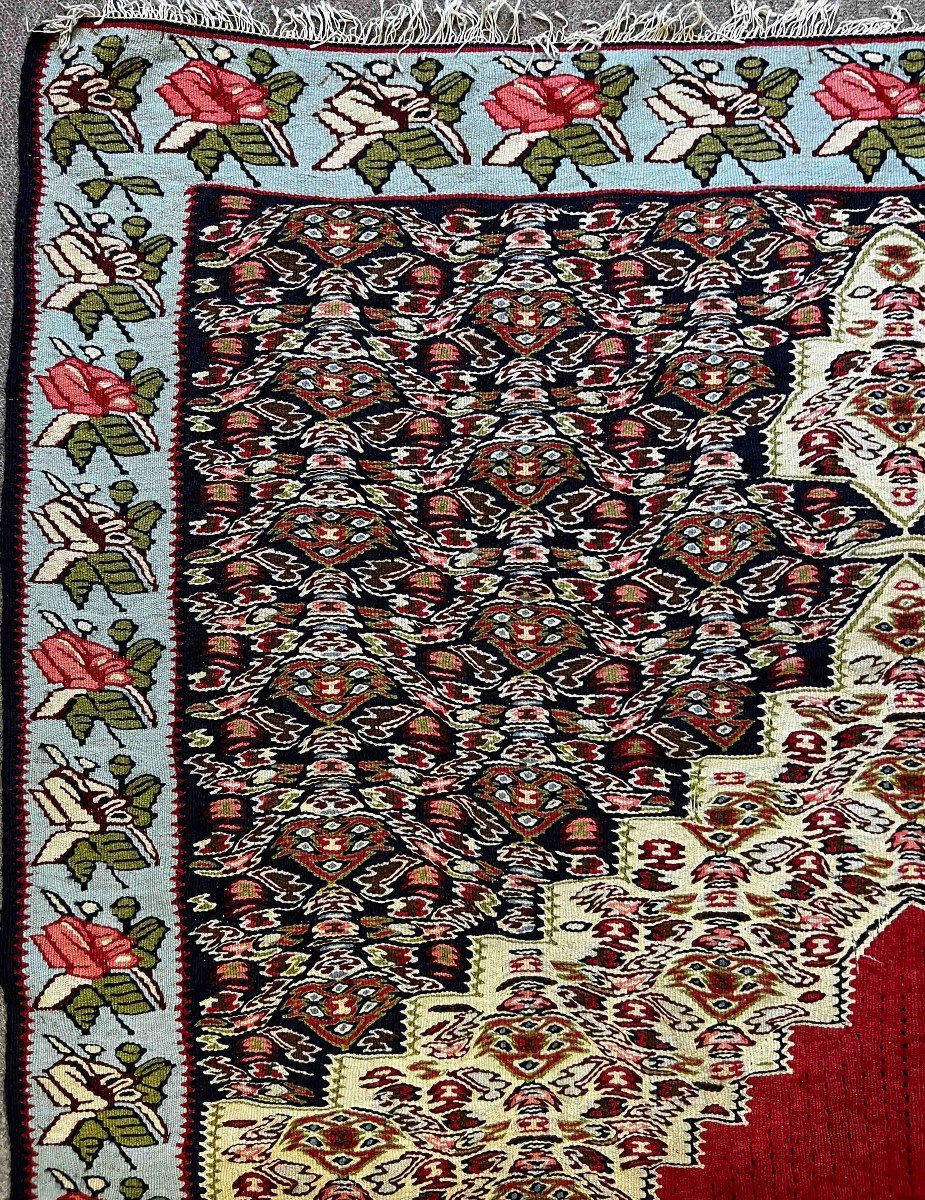 Senneh Rug In Kilim - 240 X 152 - No. 658-photo-3
