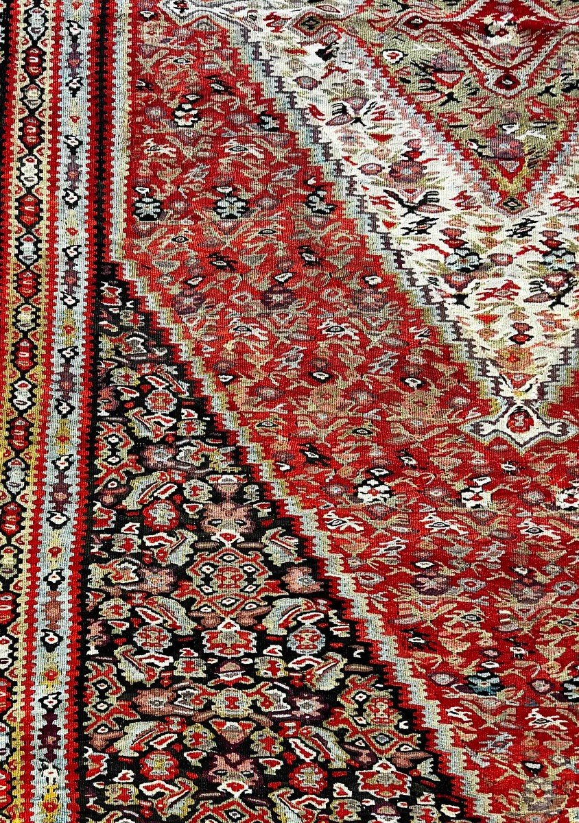 Tapis Senneh En Kilim 19 &egrave;me 190 X 130 - N&deg; 660 - -photo-4