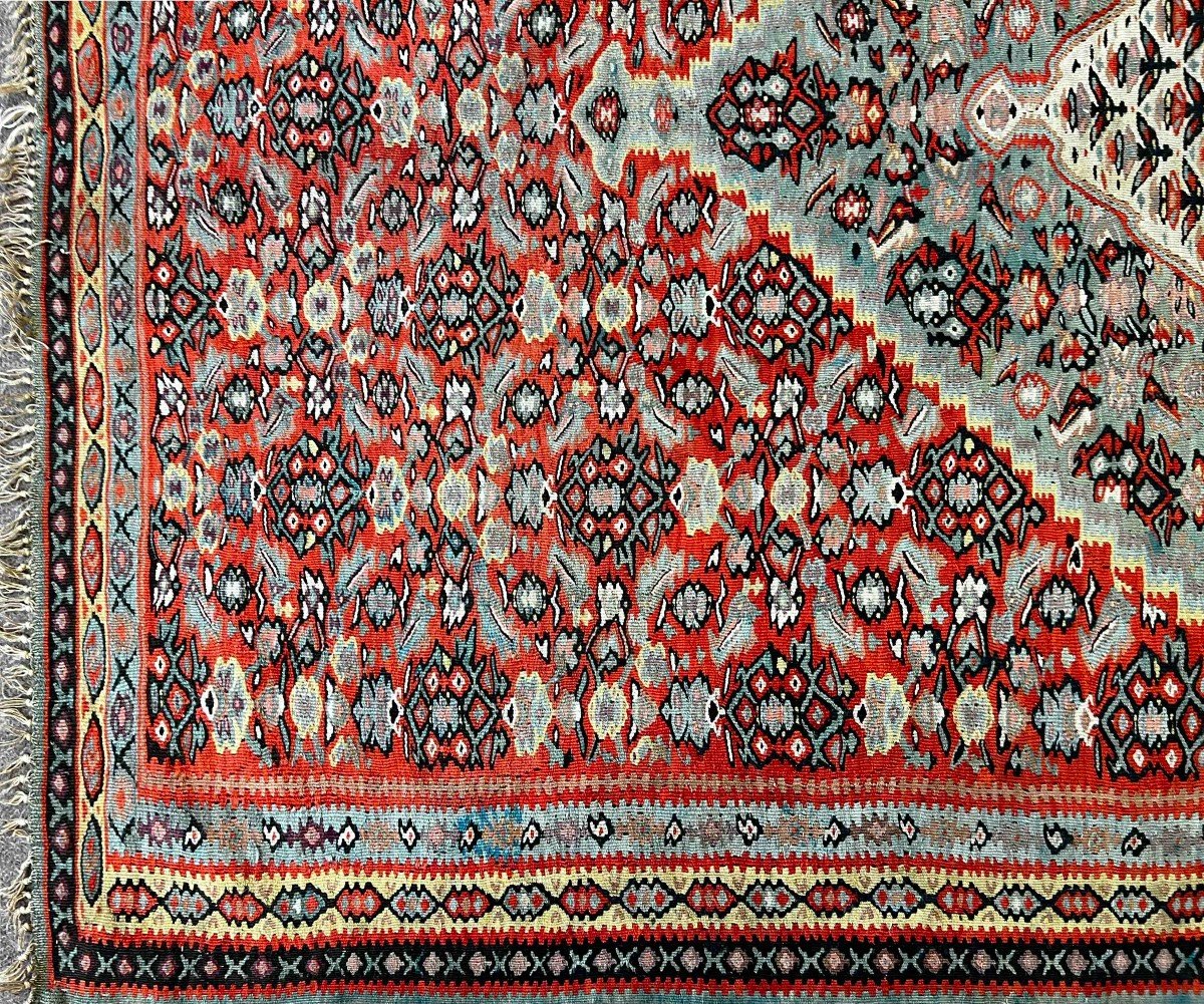 Senneh Carpet From In Kilim 19th 190 X 120 - No. 661-photo-2