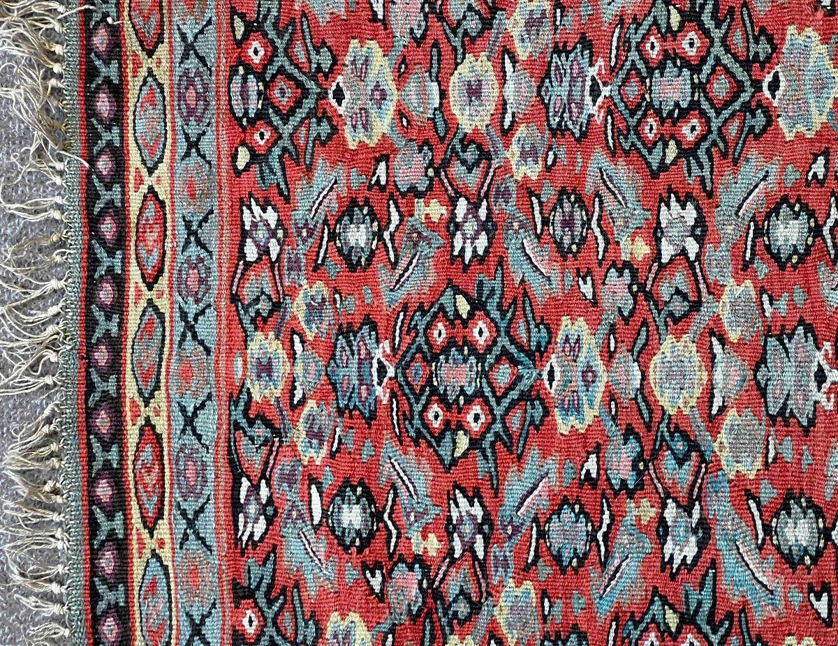 Senneh Carpet From In Kilim 19th 190 X 120 - No. 661-photo-3