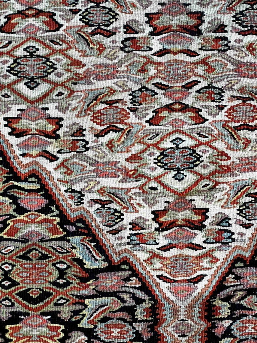 Kilim Senneh 19th 190 X 130 - No. 663-photo-4