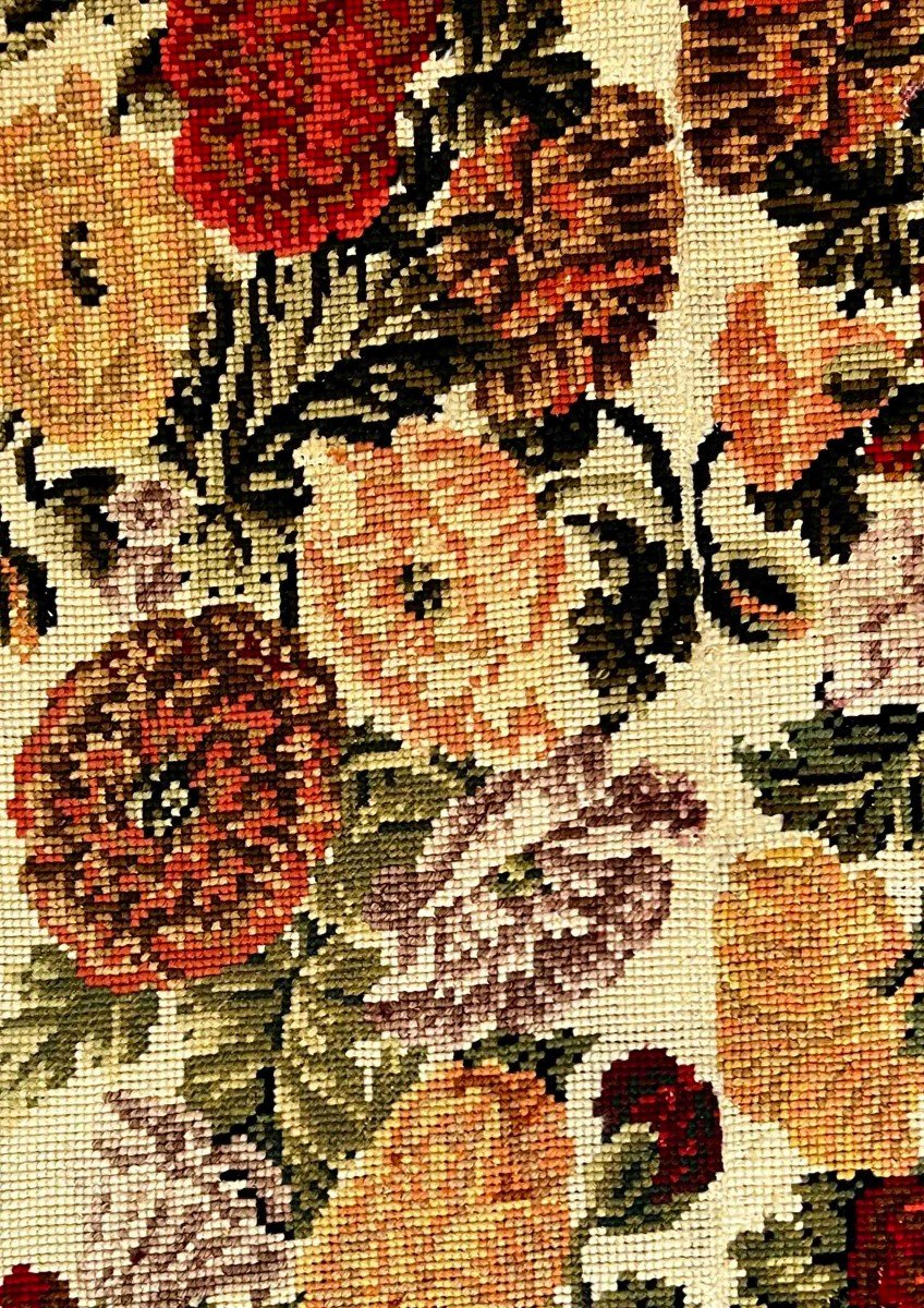 Tapis Français Au Petit Point - 135x0.70 - N° 668-photo-4