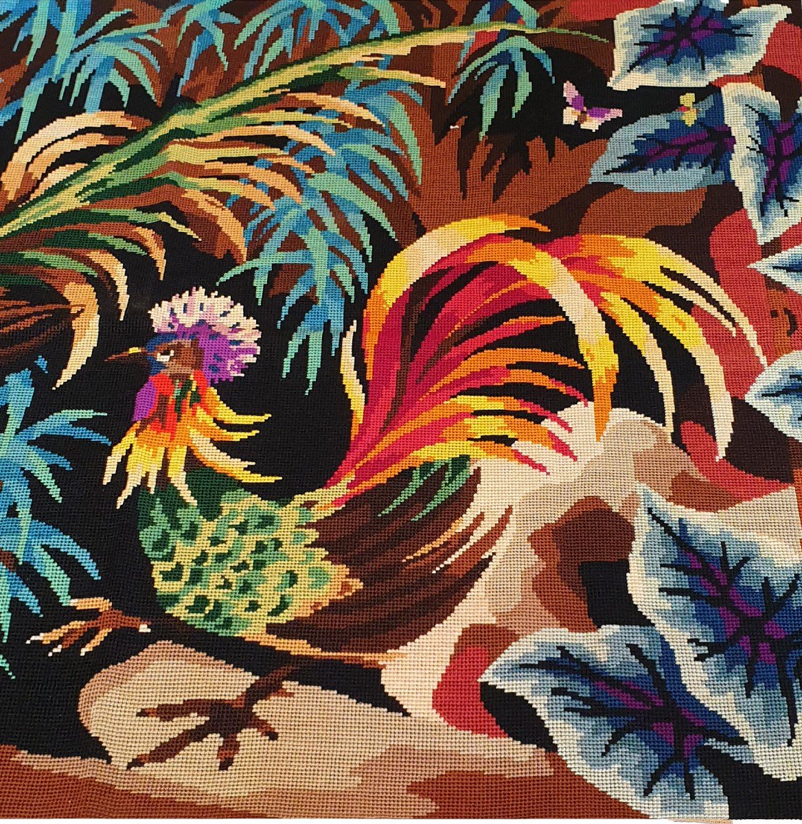 Modern French Tapestry Au Petit Point - 75x113 - No. 670-photo-4