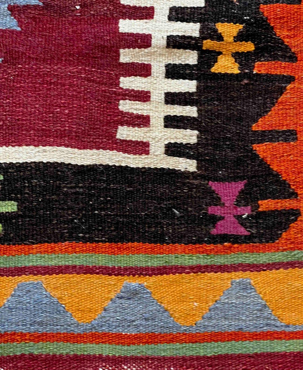 Tapis En Kilim 20 ème  127 X 95 - N° 683-photo-4