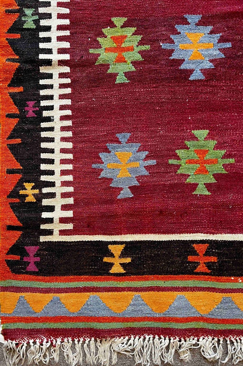 Tapis En Kilim 20 ème  127 X 95 - N° 683-photo-4