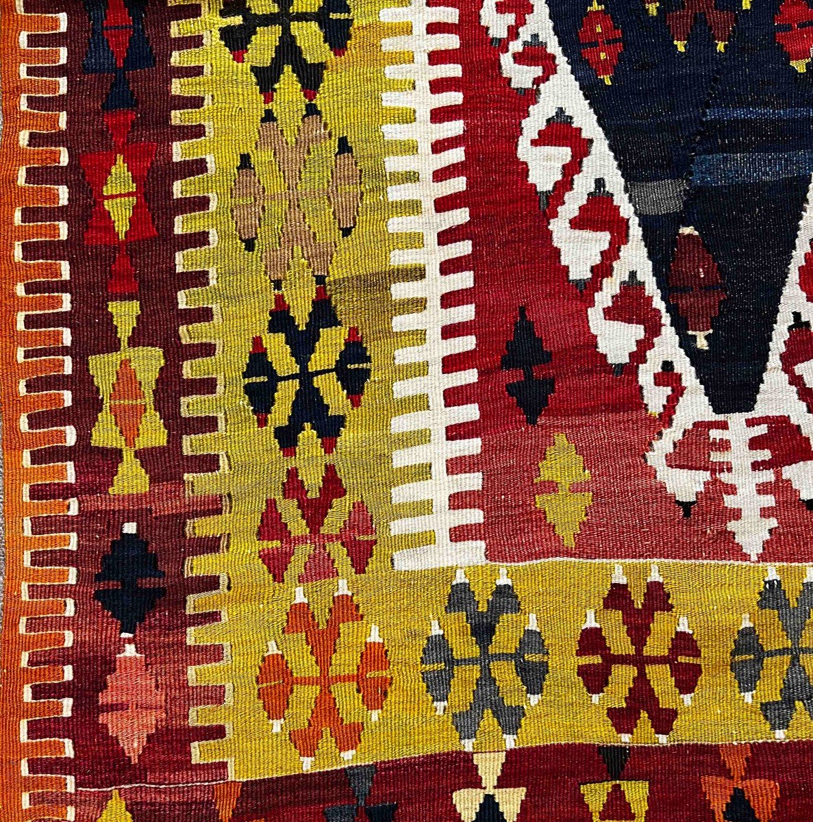 Turkish Kilim Rug 19th - 160x100 - N° 695-photo-2