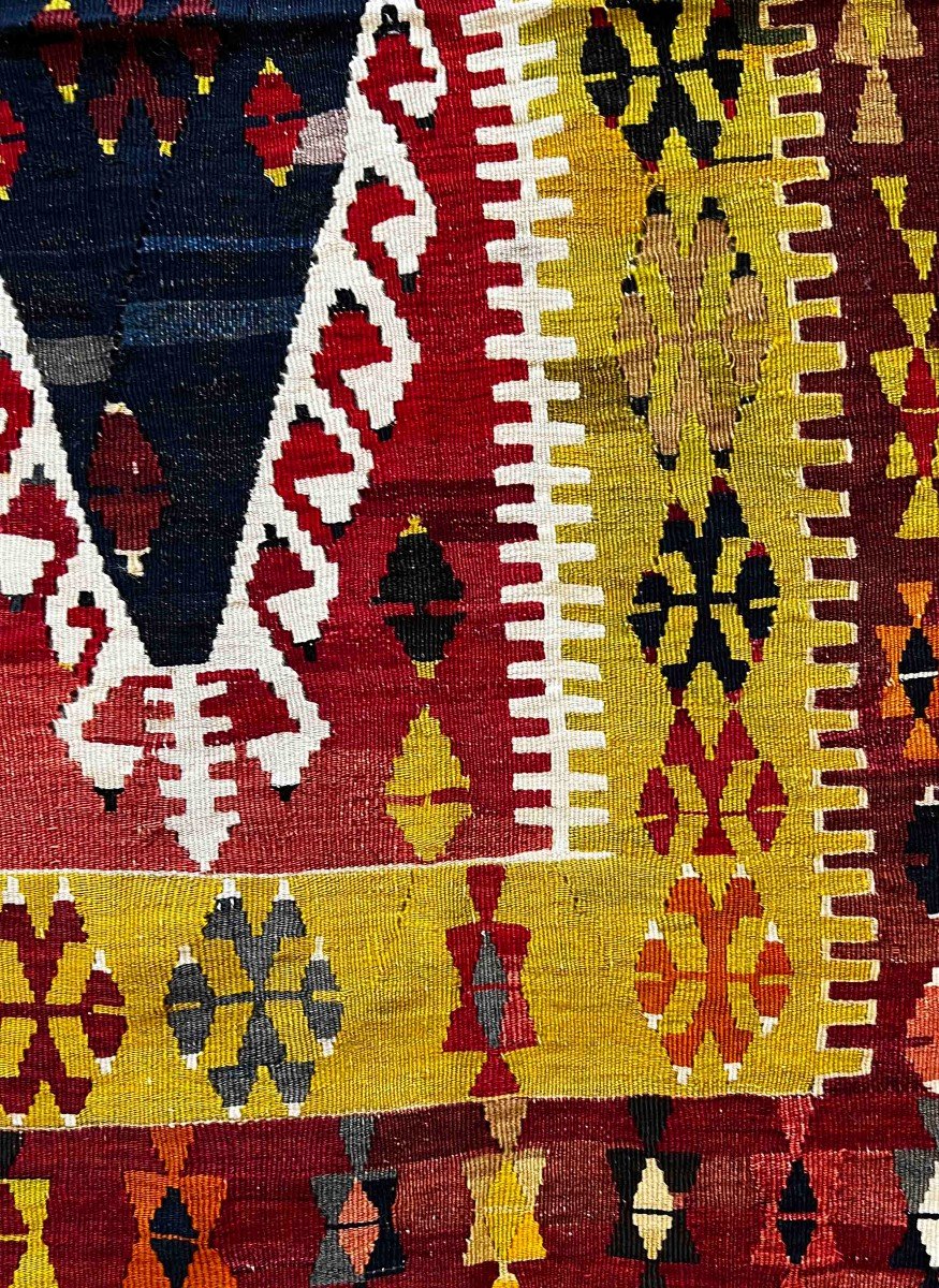 Turkish Kilim Rug 19th - 160x100 - N° 695-photo-3