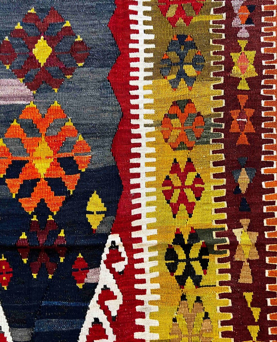 Turkish Kilim Rug 19th - 160x100 - N° 695-photo-4