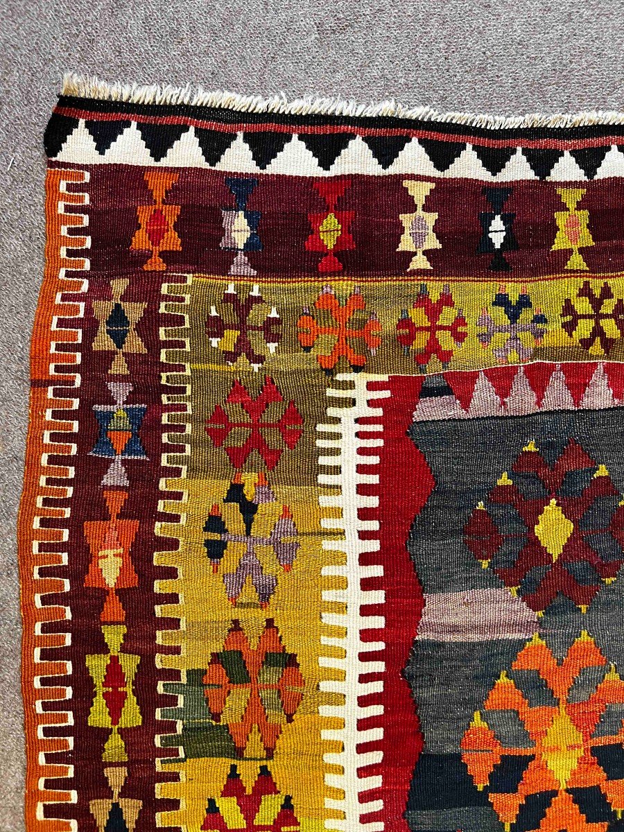 Turkish Kilim Rug 19th - 160x100 - N° 695-photo-2