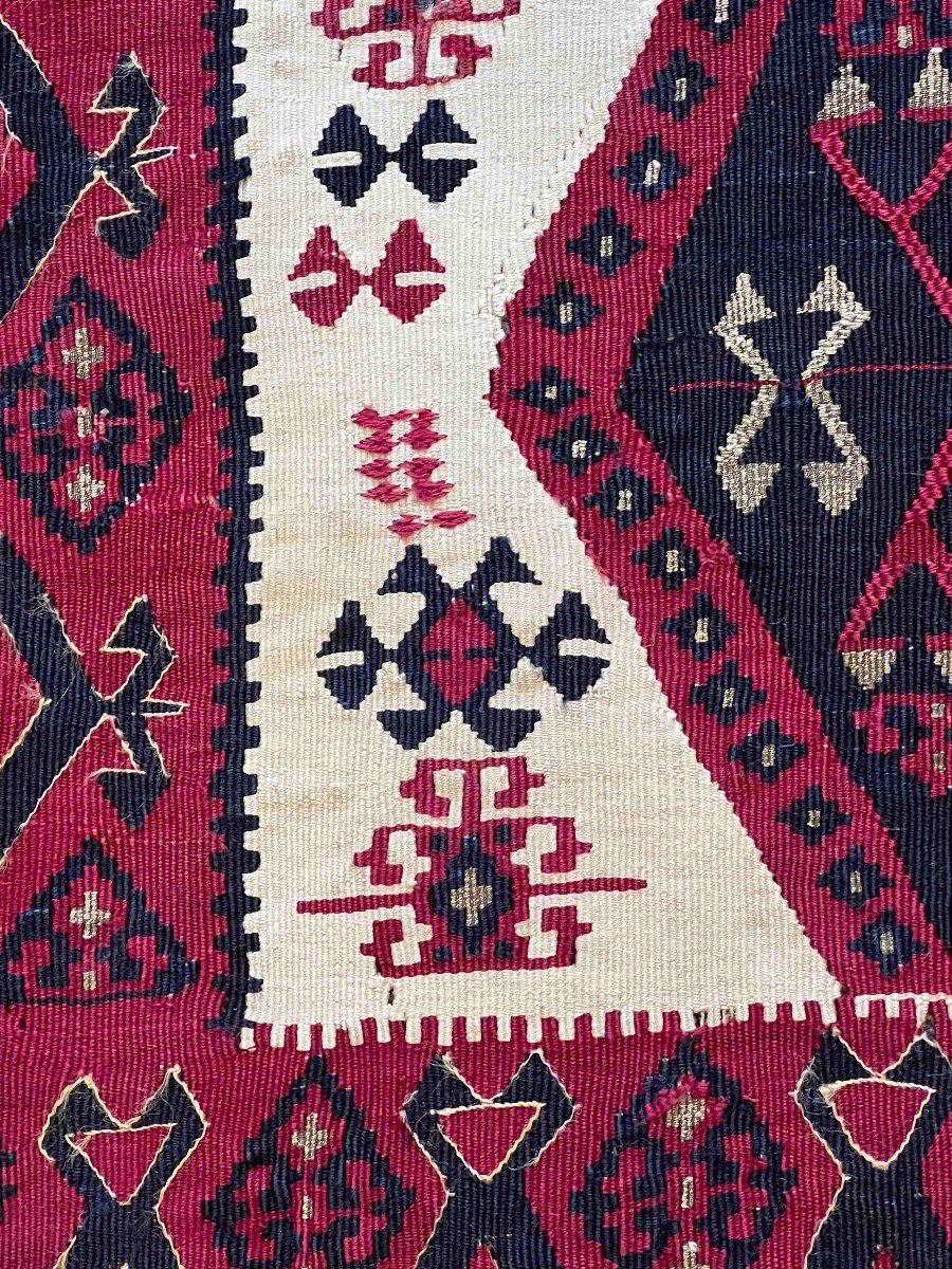 Important Kilim Anatolia "certified" Reyhanli 19th Century - 140x80 - No. 700-photo-3
