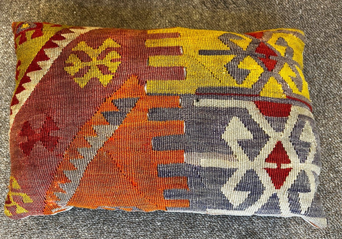 Paire De Coussin En Kilim - Vers 1930 - 40x30 - N° 304-photo-2
