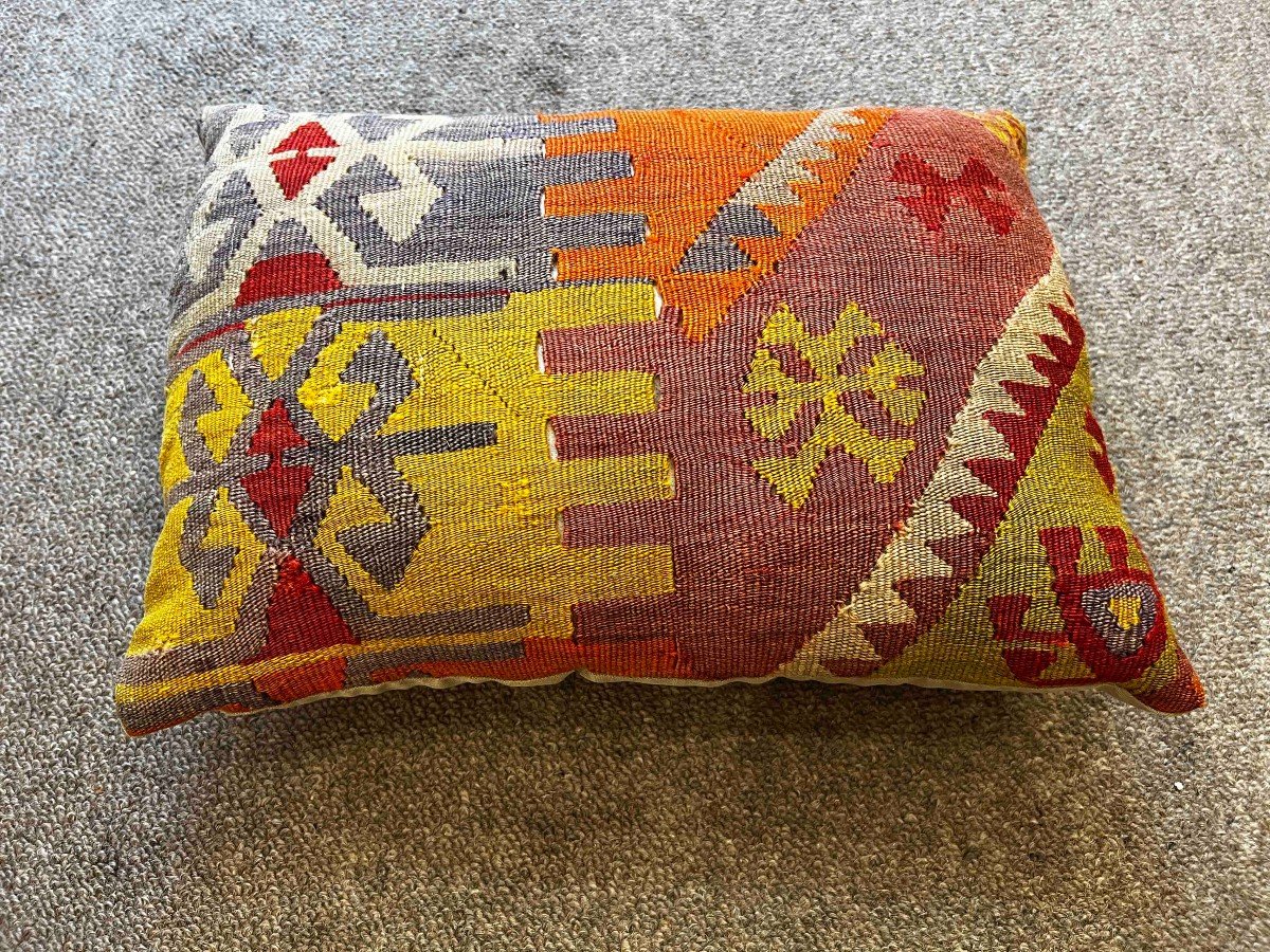 Paire De Coussin En Kilim - Vers 1930 - 40x30 - N° 304-photo-2