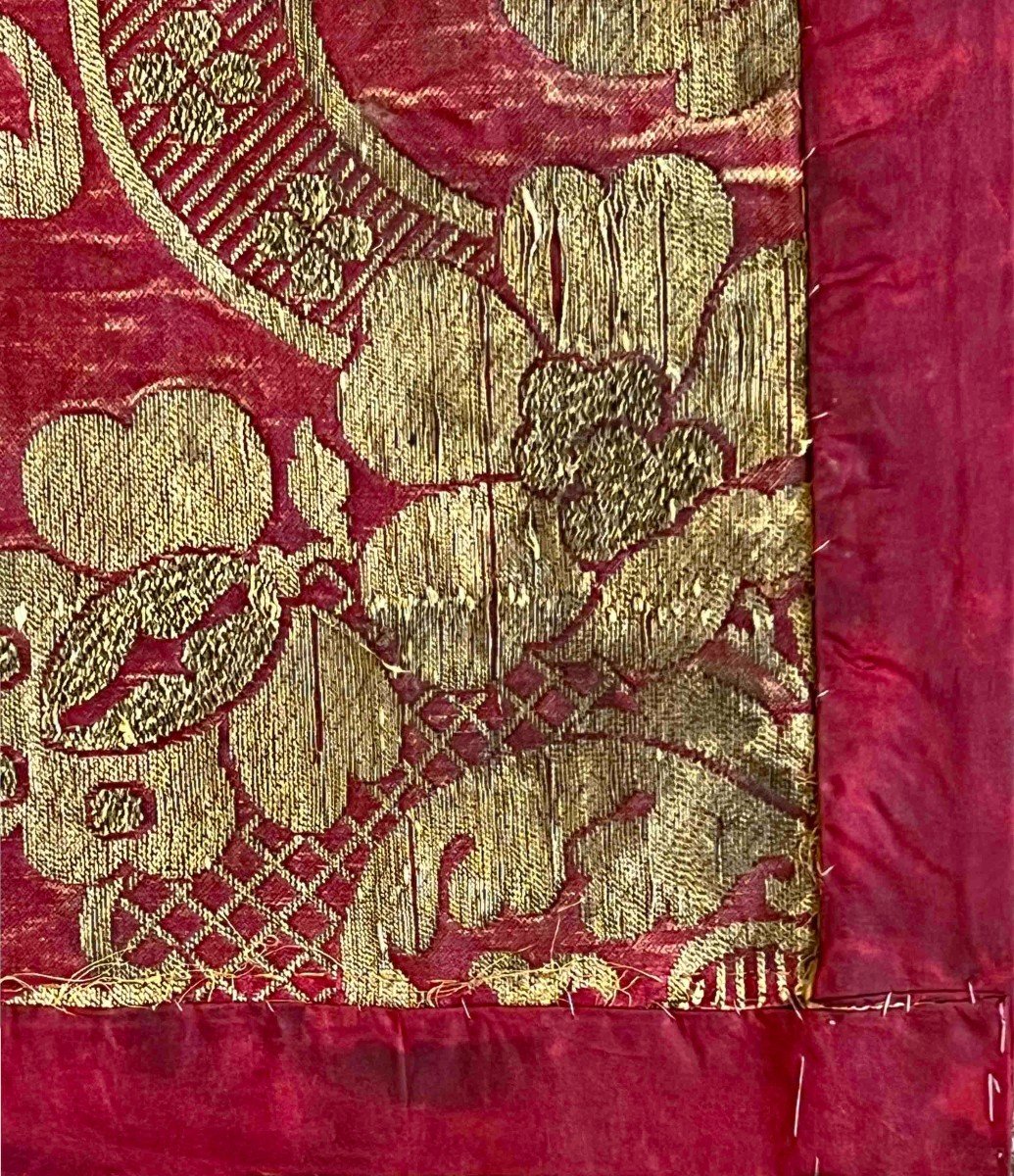 French Textile 19th 32 X 30 - No. 710-photo-2