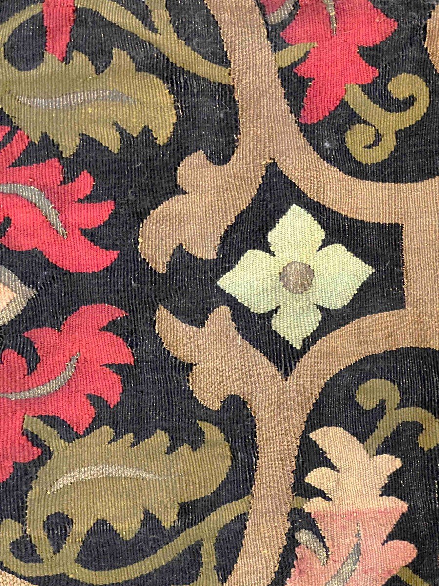 Textile Aubusson En Metal d'Or - 19 ème 193 X 47 - N° 713-photo-4
