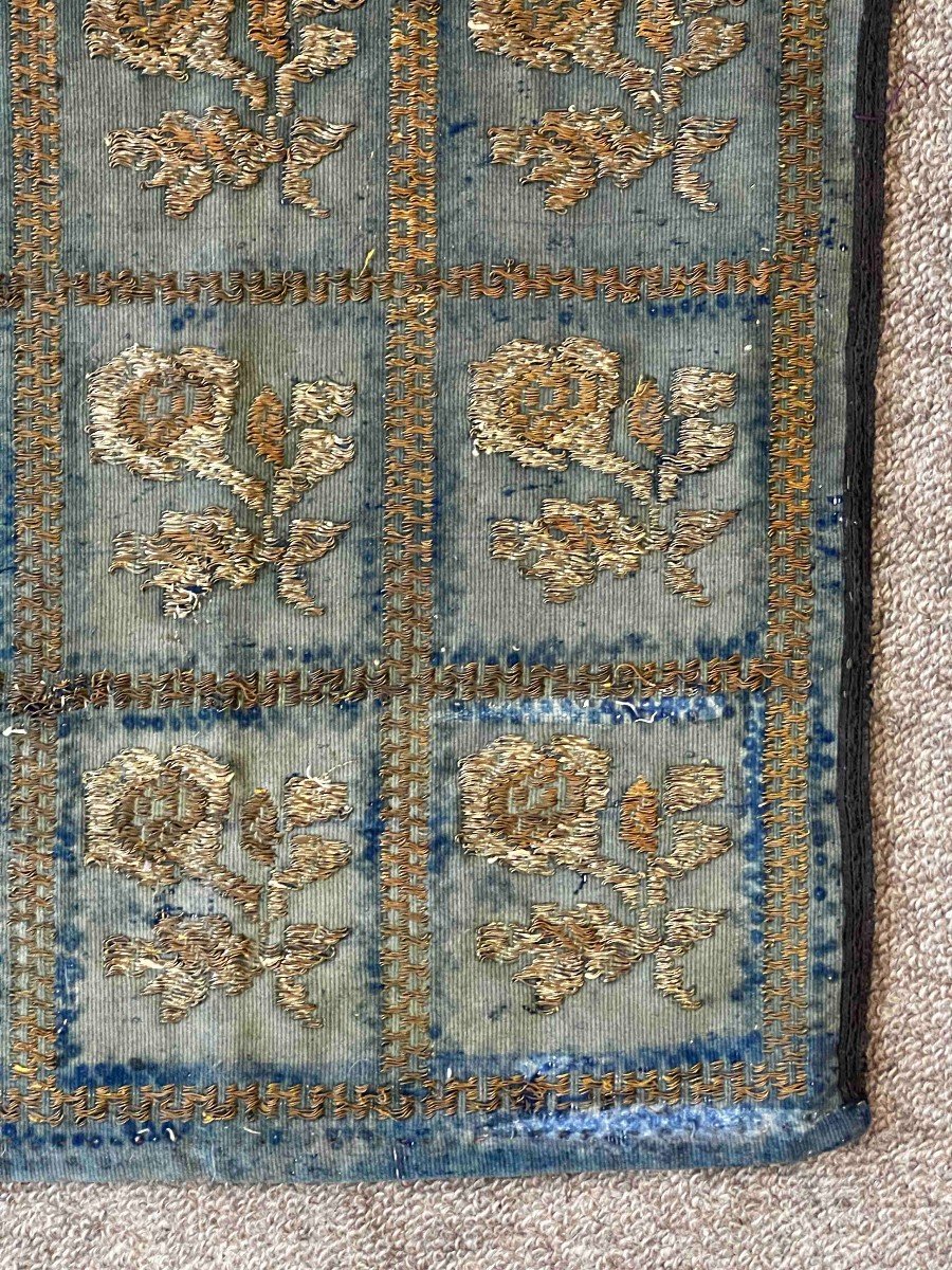 Paire De Textile Ottoman 19e.s - 0.90x0.45 - N° 714 , 715 -photo-3