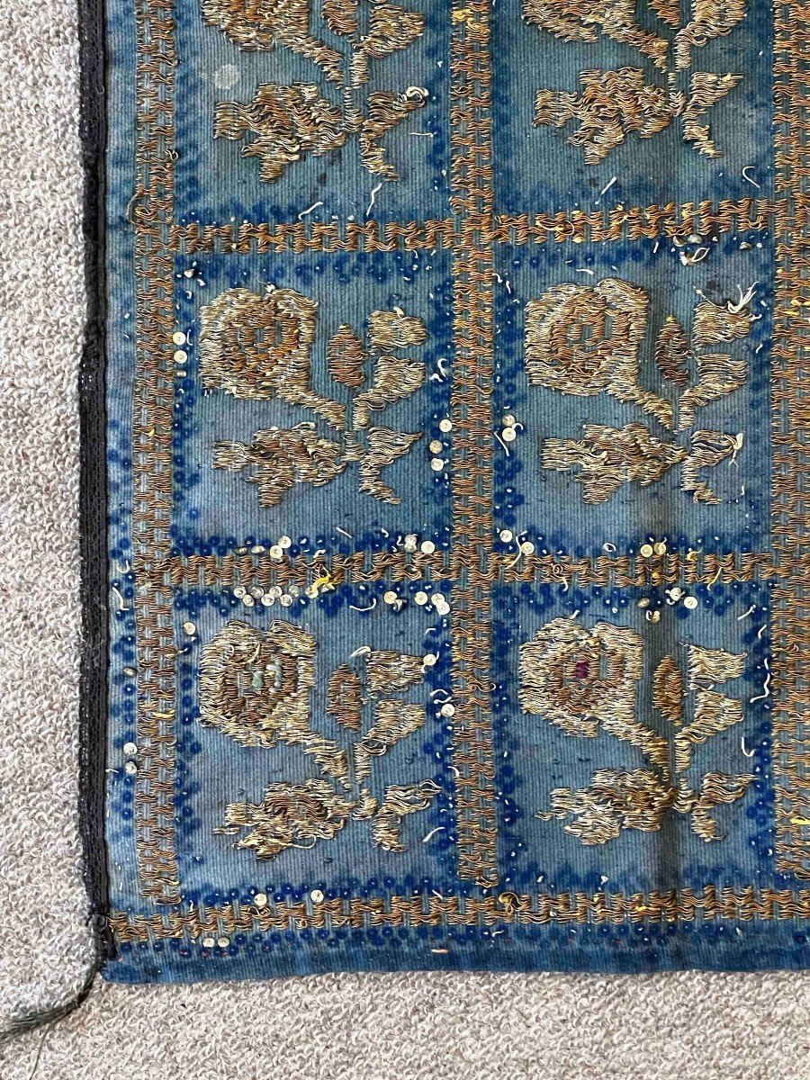 Paire De Textile Ottoman 19e.s - 0.90x0.45 - N° 714 , 715 -photo-4