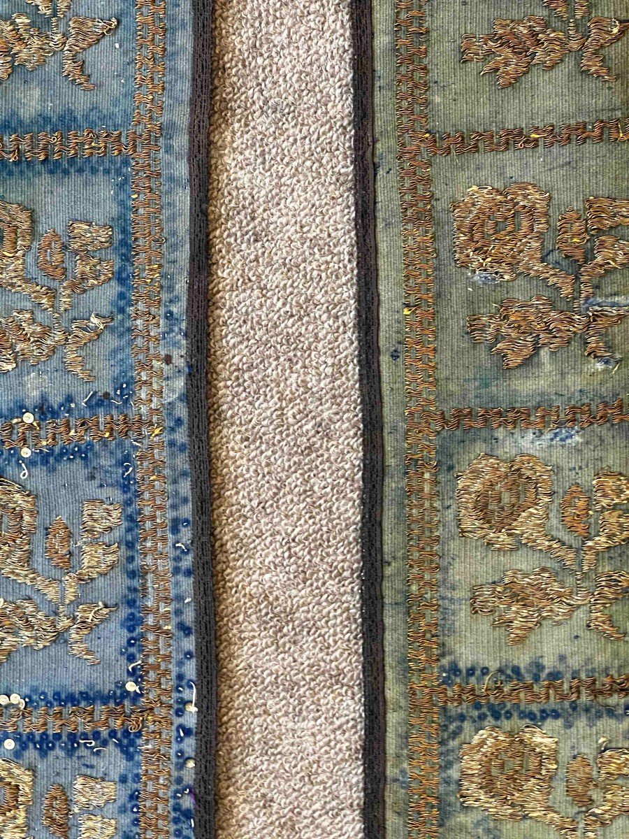 Paire De Textile Ottoman 19e.s - 0.90x0.45 - N° 714 , 715 -photo-5