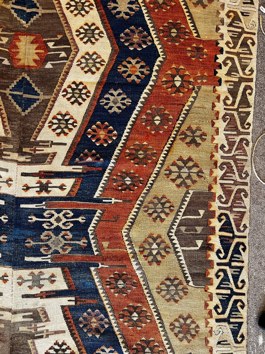 Kilim Sivas Turquie 19 &egrave;me 360 X 145 - N&deg; 756-photo-4
