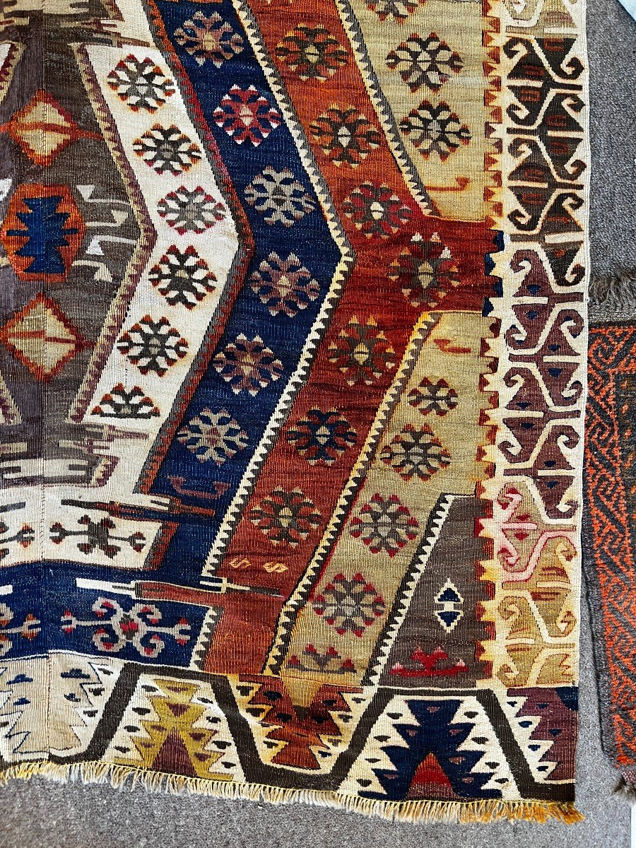 Kilim Sivas Turquie 19 &egrave;me 360 X 145 - N&deg; 756-photo-3