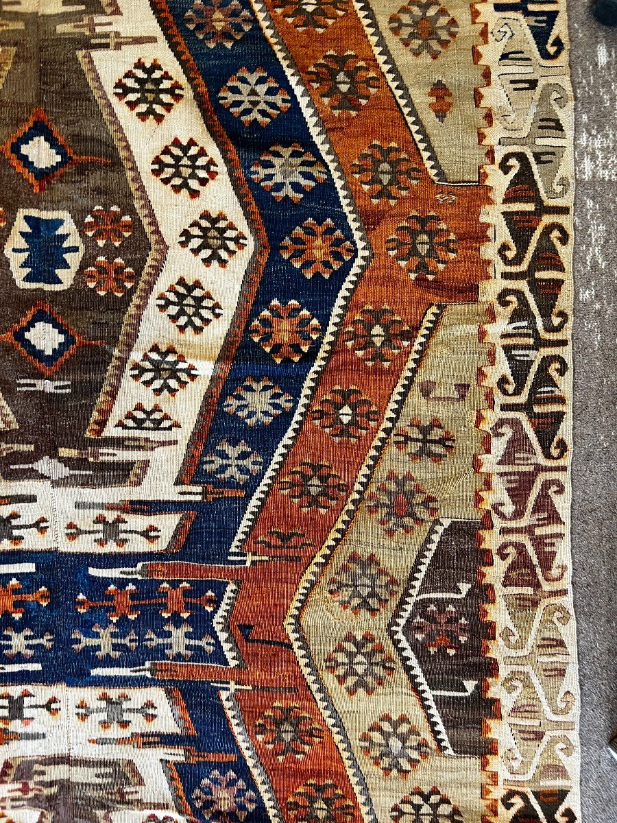 Kilim Sivas Türkiye 19th 360 X 145 - No. 756-photo-4