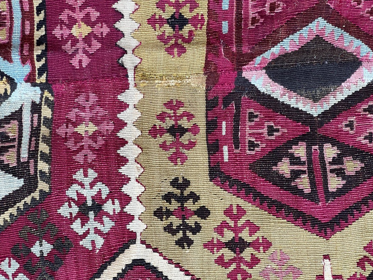 Kilim Sivas Turquie XIXe.s - 3m80x1m60 - N&deg; 757-photo-4