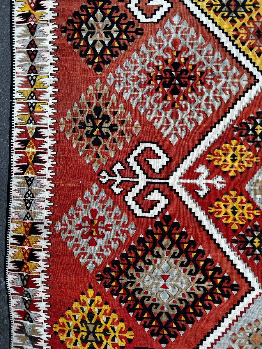 Kilim Kars Türkiye 20th 3m80x2m05 - N° 759-photo-4