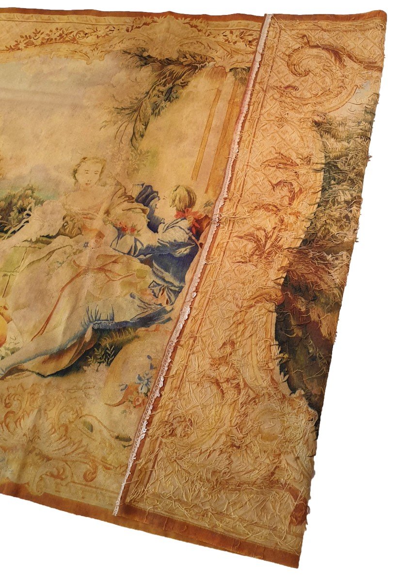 Aubusson Style Tapestry 1m90x1m30 - No. 783-photo-3