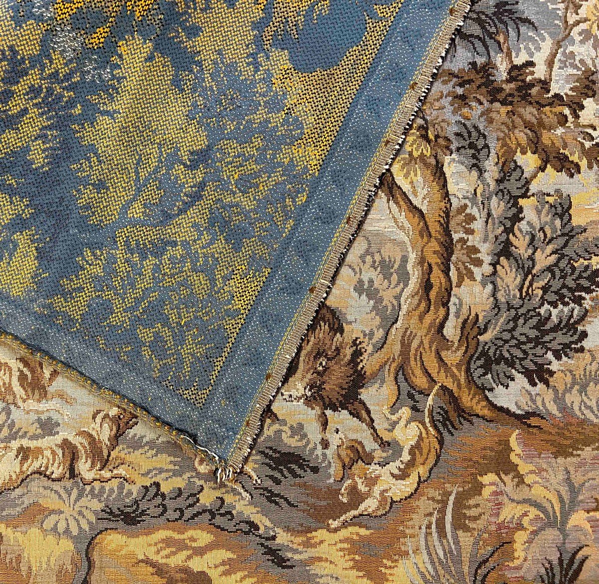 Jacquard Hunting Scene Tapestry - 150x70cm - N° 795-photo-2