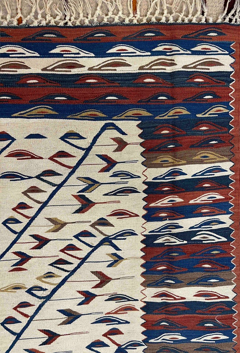 Kilim Transilvanie Roumanie Vers 1950 - 155 X 115, N&deg; 828-photo-2