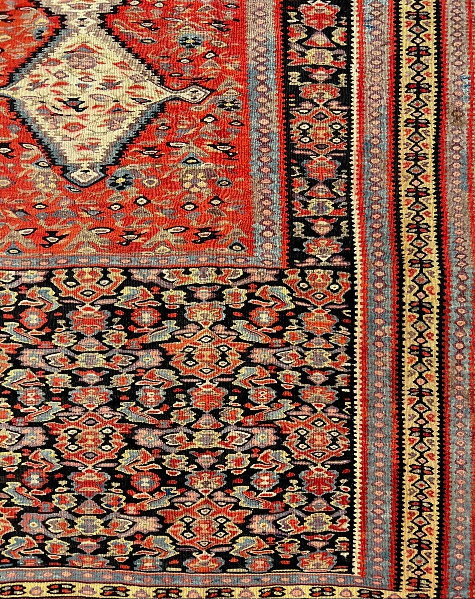 Kilim Senneh 19th Century - 2m00x1m25 - No. 990-photo-4