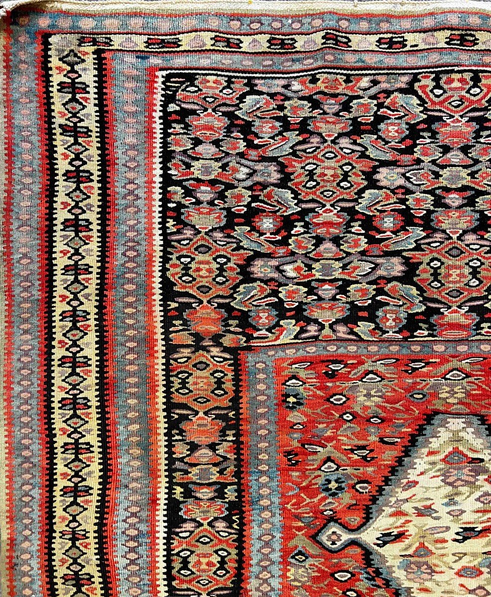 Kilim Senneh 19th Century - 2m00x1m25 - No. 990-photo-3