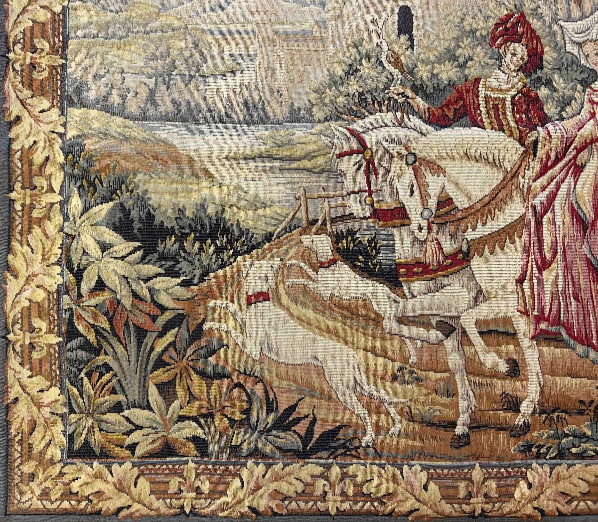 Old Jacquard Tapestry - 1m15x0.95 - N° 993-photo-2