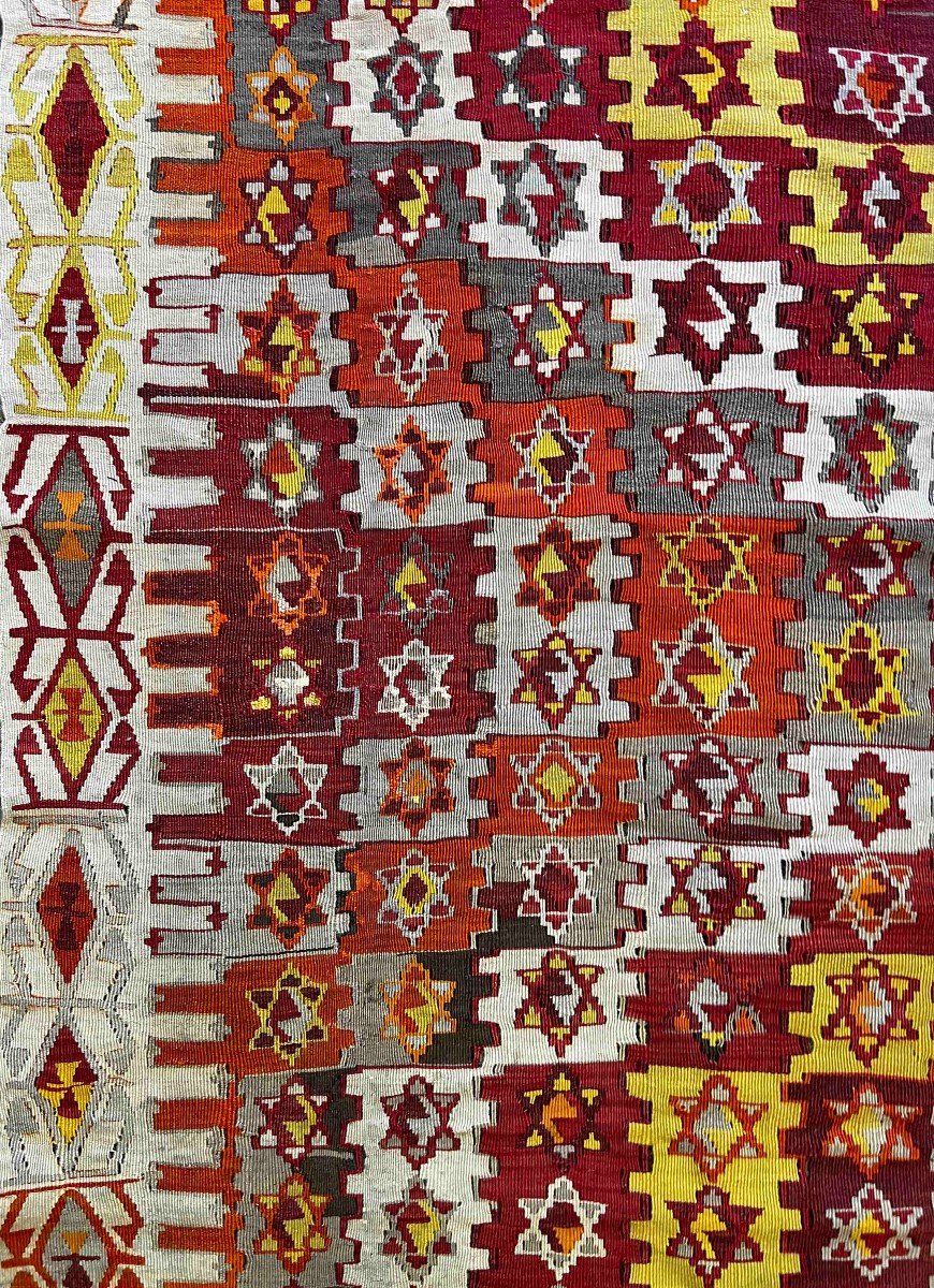 Grand Tapis en Kilim, Anatolie vers 1930 - 3m50x1m75 - N&deg; 852-photo-3
