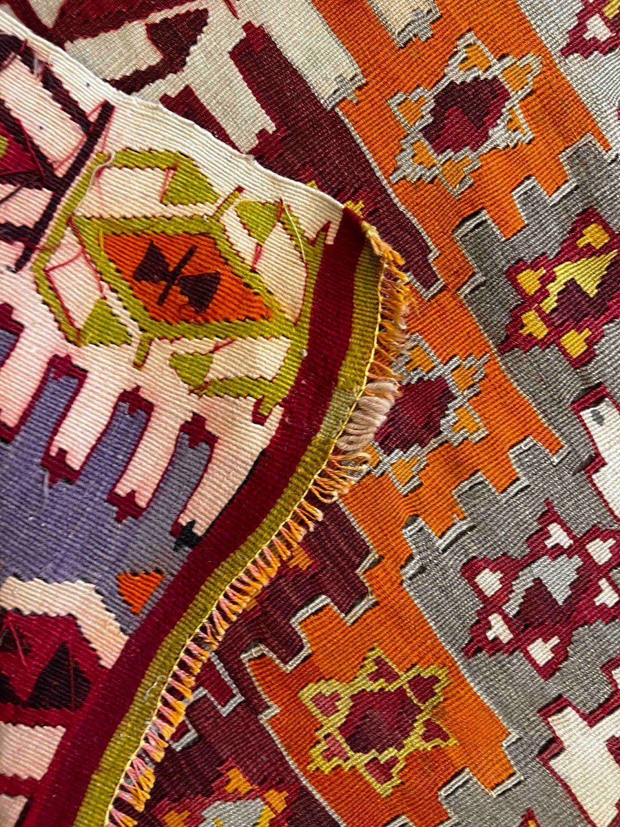 Grand Tapis en Kilim, Anatolie vers 1930 - 3m50x1m75 - N&deg; 852-photo-1