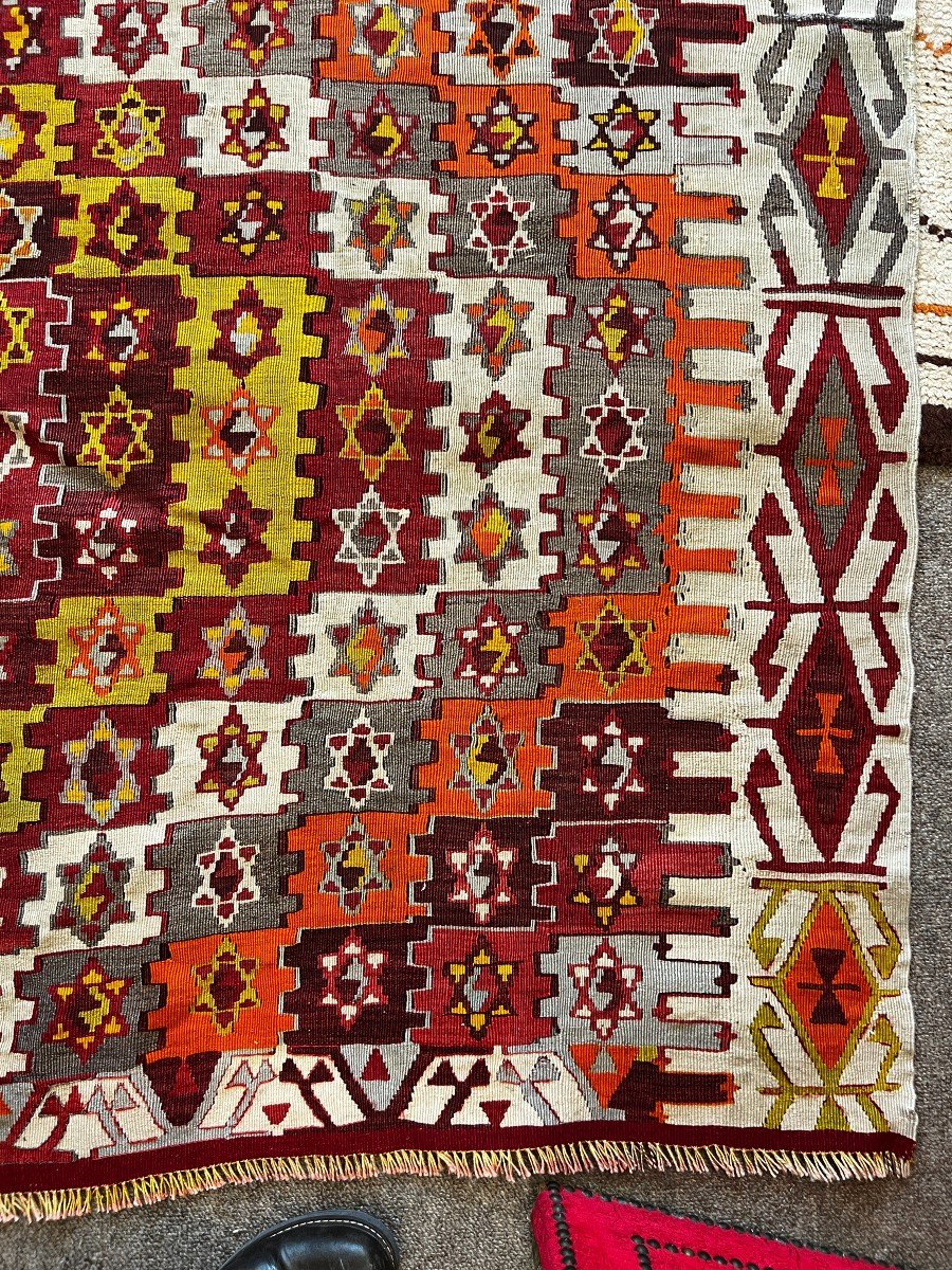 Grand Tapis en Kilim, Anatolie vers 1930 - 3m50x1m75 - N&deg; 852-photo-2