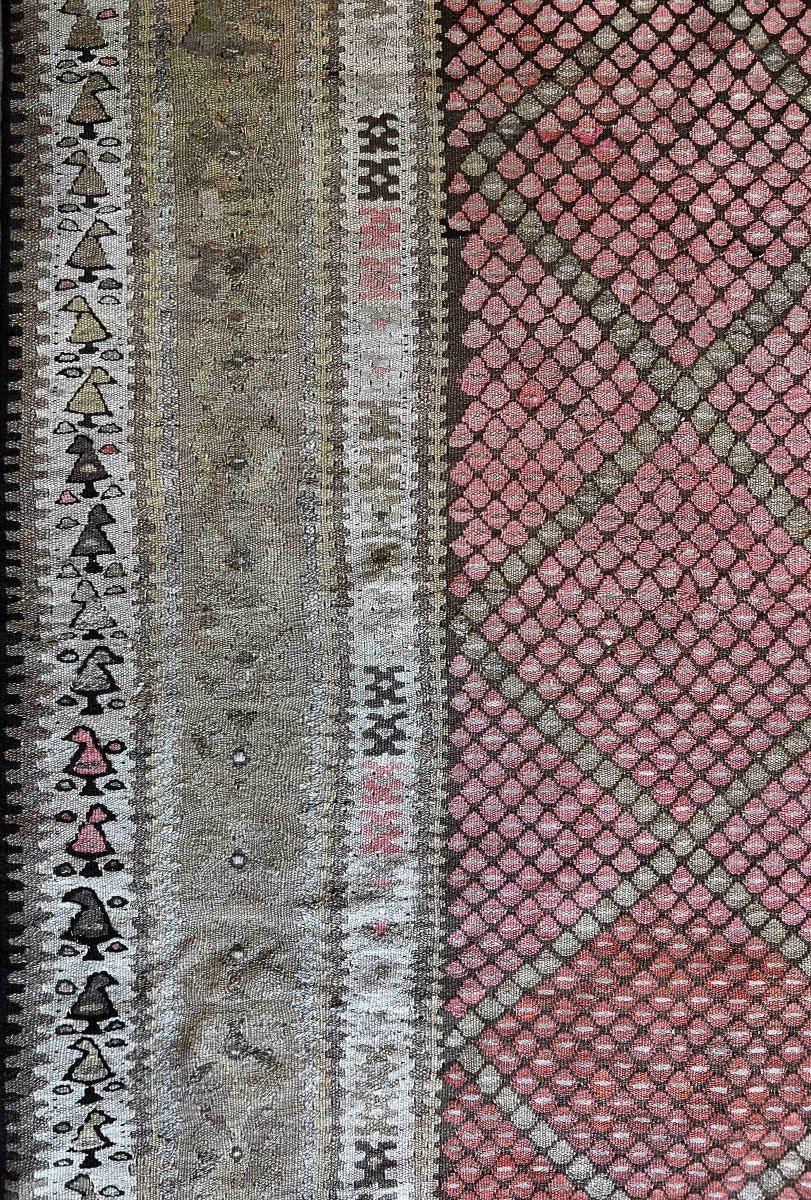 Kilim Hallway Rug From Saveh Around 1950 - 2m95x1m10 - N° 1226-photo-2