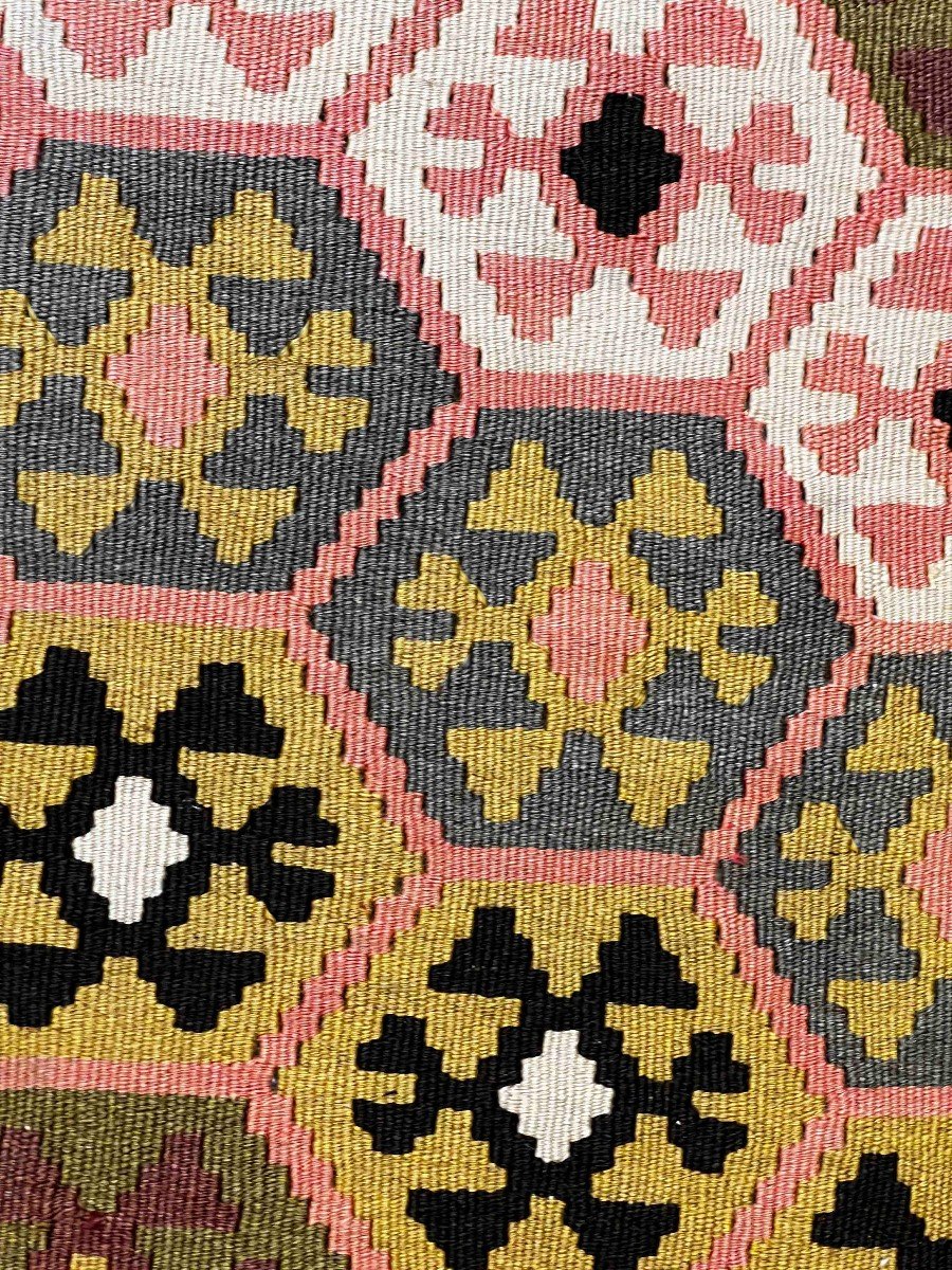 Large And Rare Kilim Azerbaijan Around 1950 - 200x300 - N° 1228-photo-6
