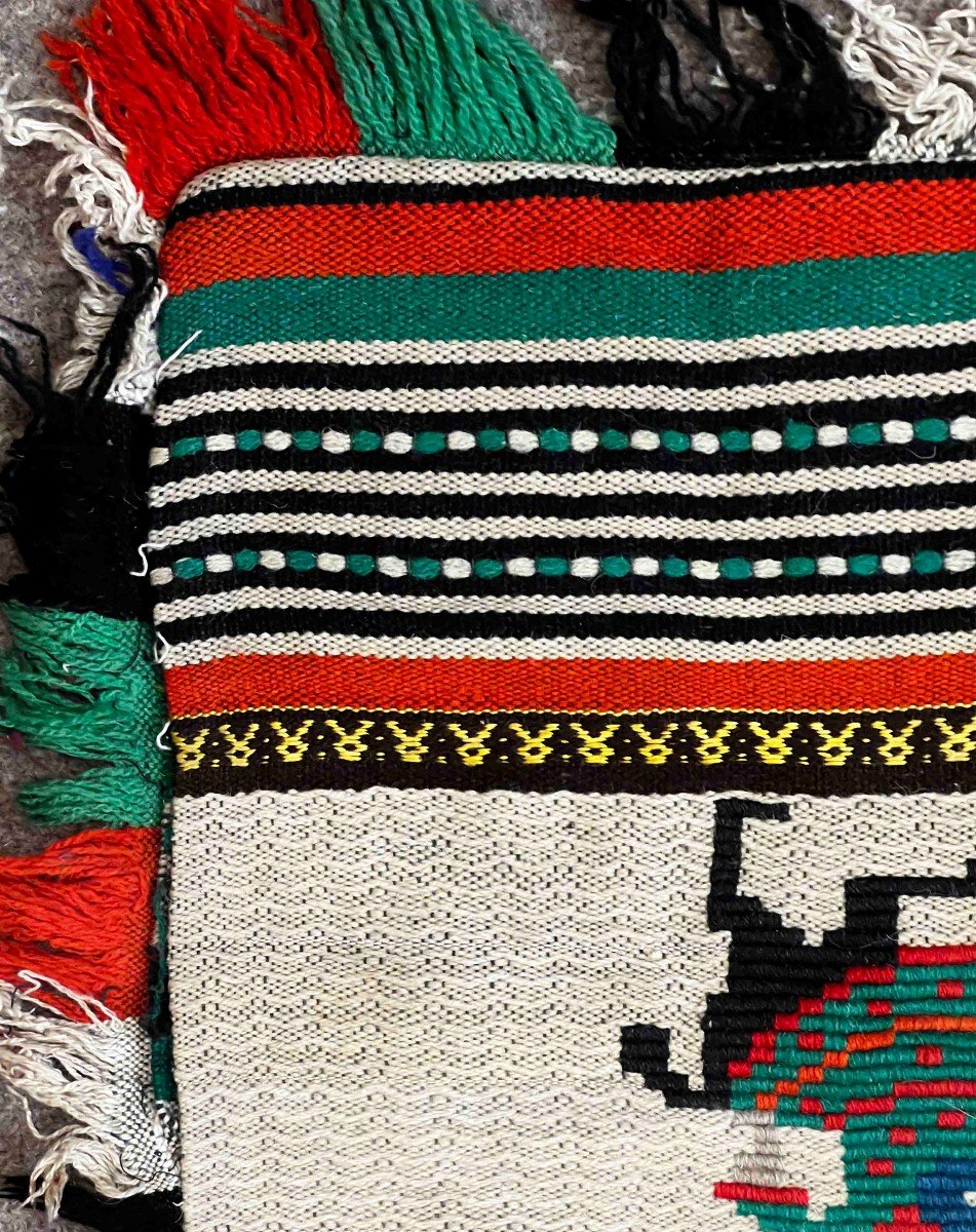 Square And Small Latino Kilim Circa 1980 - 46x46 - N° 1230-photo-2