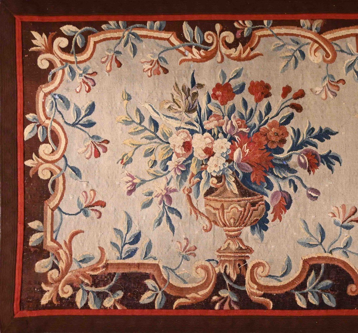 Tapisserie Des Bruxelles 18e Siecle -  L 185 x H 85 cm - Tapis murale N&deg; 1360-photo-4