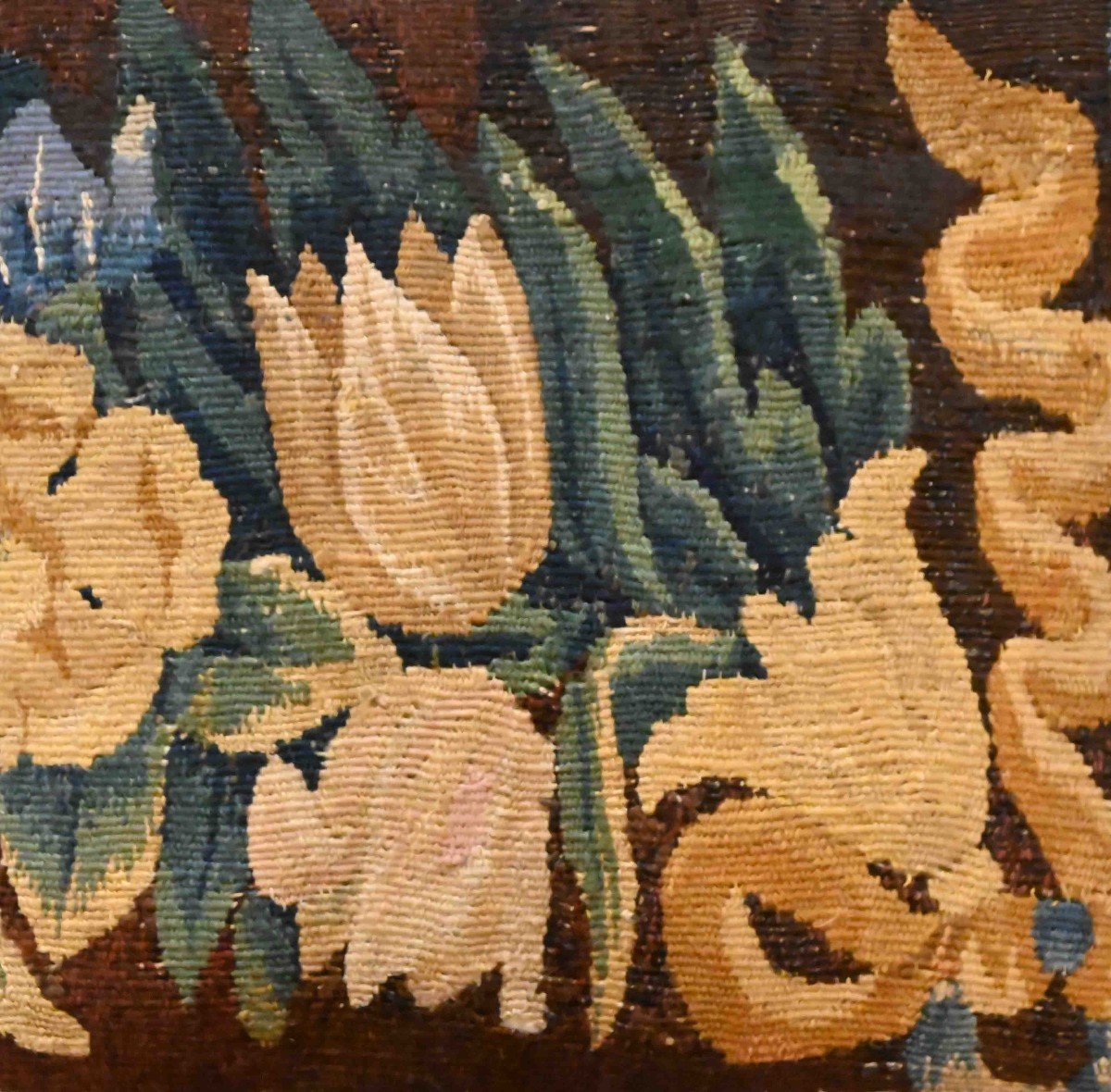Flanders Tapestry Cushion 17th Century - 45x45 - N° 1358-photo-4