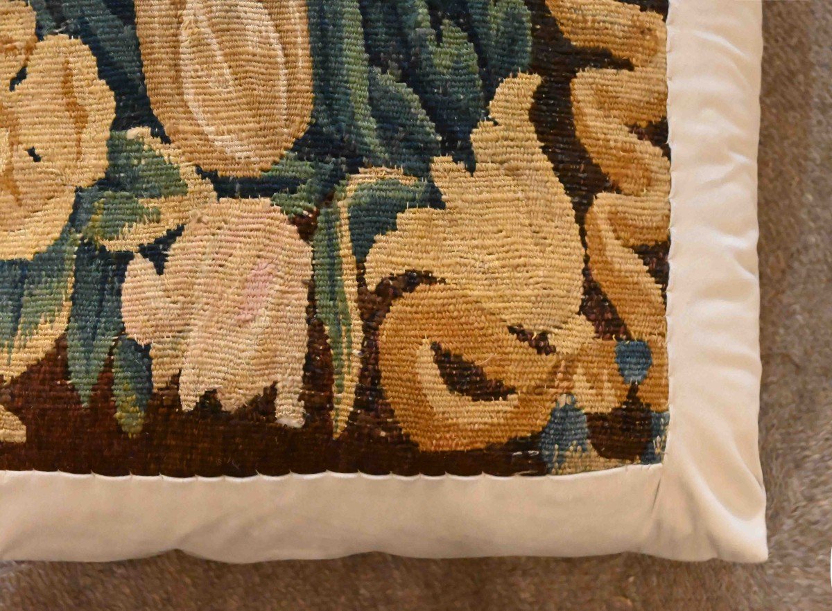 Flanders Tapestry Cushion 17th Century - 45x45 - N° 1358-photo-1