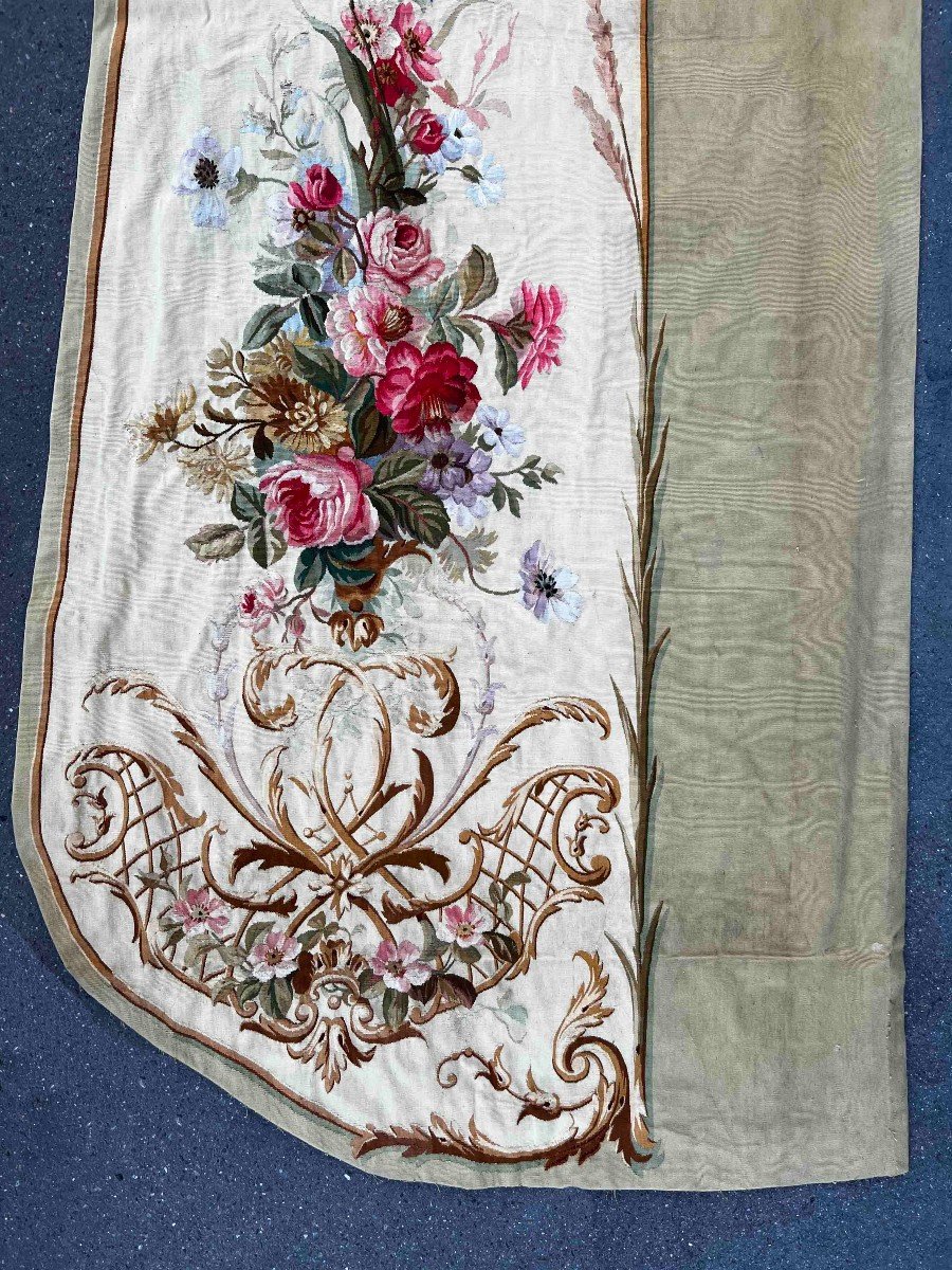 Aubusson Tapestry Valance 19th Century - N° 1357-photo-3