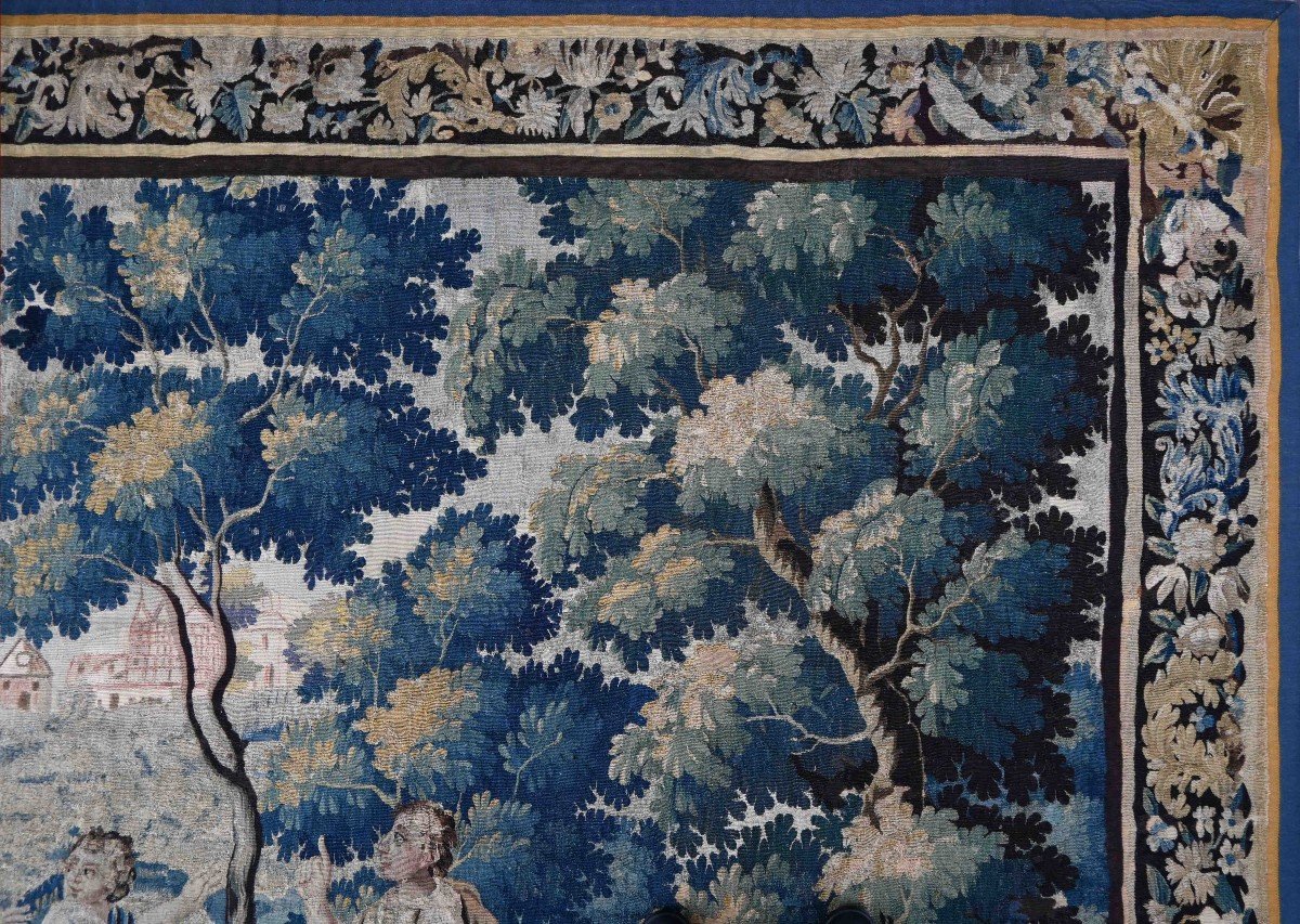 17th Century Flanders Tapestry - Children's Games - L3m55xh2m40 - No. 1367-photo-2