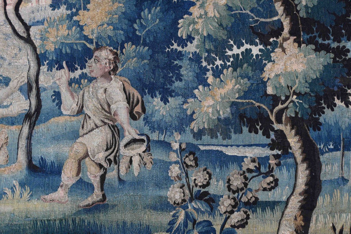 17th Century Flanders Tapestry - Children's Games - L3m55xh2m40 - No. 1367-photo-4