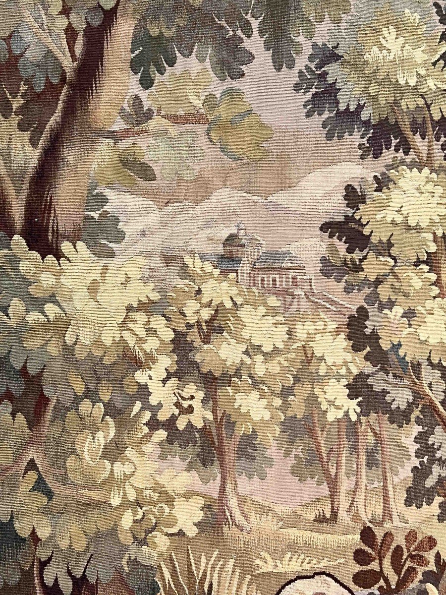 Aubusson Verdure Tapestry 19th Century - Dim: 220x132 - No. 1166-photo-4