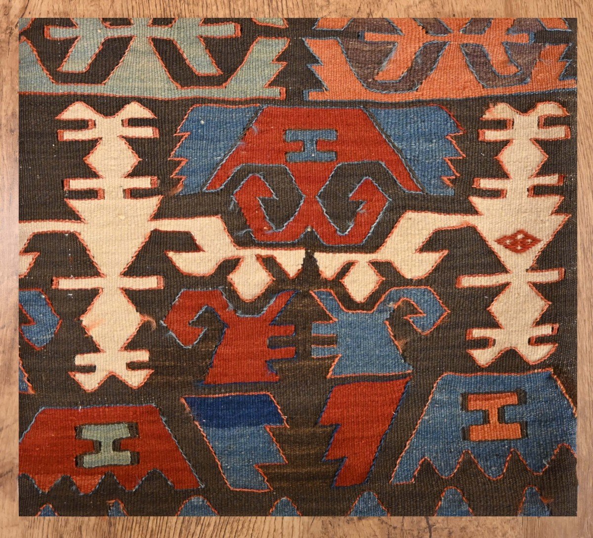 Coussin En Kilim De 19e.s - 46x41 - N&deg; 1285