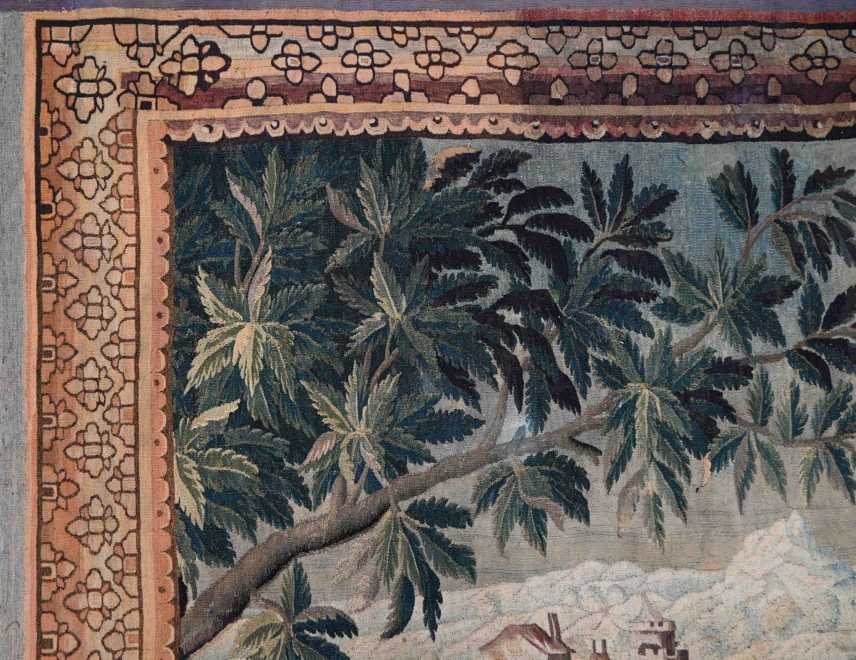 Tapisserie Verdure Manufacture Aubusson 18e.s - 2m67Hx1m97L - N° 1386-photo-3
